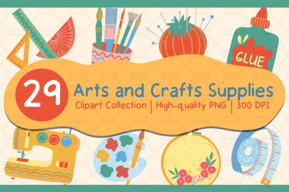 Arts and Crafts Supplies Clipart Set: A Practical Evaluation for Digital Creators