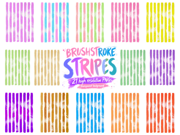 Brushstroke Stripes Preppy Striped PNG: A Versatile Asset for Modern Design