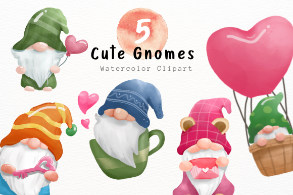 Cute Gnome Watercolor Clipart Guide