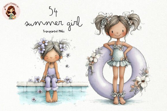 Cute Summer Girl PNG Clipart Ideas