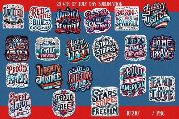 Elevating Patriotic Crafts with High-Quality 4th of July Sublimation Images