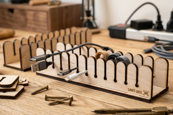 Evaluating the Laser Cut Cable Organiser SVG for Digital Fabrication