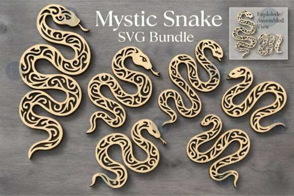 Mystic Snake Laser Cut SVG Bundle Guide