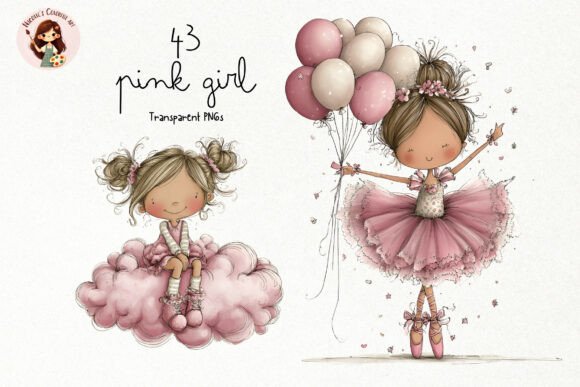 Pink Girl PNG Clipart: A Guide to Choosing and Using Watercolor Illustrations