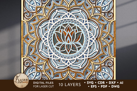 Transform Your Space with a Multilayer Cut File MANDALA
