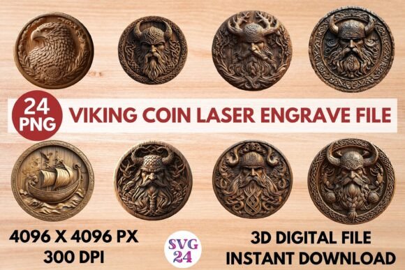 Unlocking Creative Potential with the Viking Coin Laser Engrave File