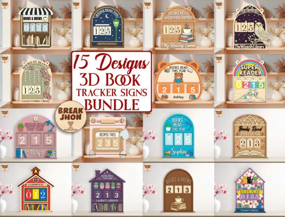Unlocking Creativity with the 15 Designs Reading Tracker SVG Bundle